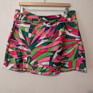 Loudmouth golf athletic skort Vibrant Tropical Print Skirt